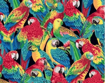 YARD Free Spirit presents Treasure Island by Snow Leopard Designs-Philip Jacobs PWSL 106 Polly Parrots