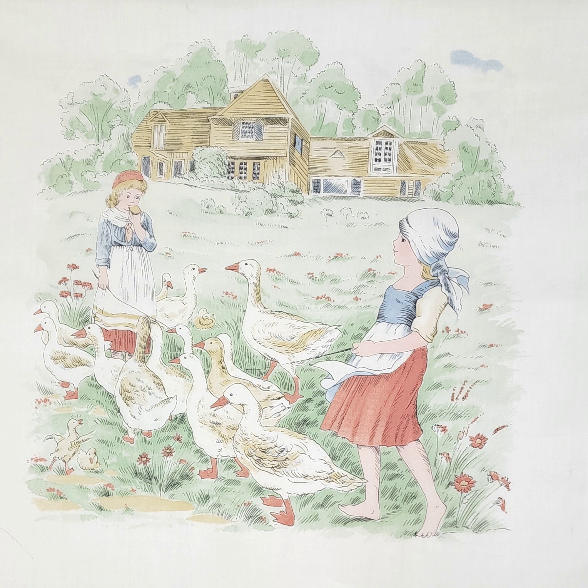PILLOW PANELS- German Kissenkinder Single-Sided Vintage Collectible Pillow Panels (click to choose print)