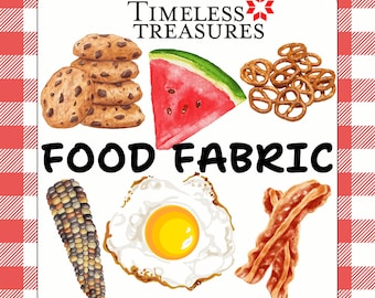 Timeless Treasures Food Fabric: Cotton Print for Sewing & Crafting