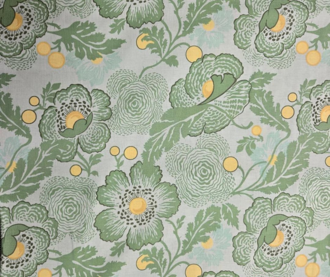 Amy Butler Fresh Poppies Sky Green Fabric, Midwest Modern 2, Rowan ...
