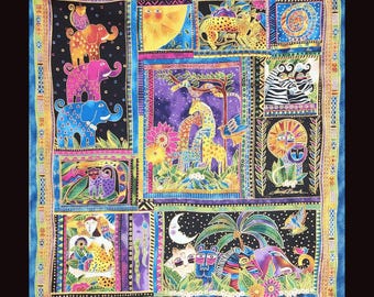 PANEL Mythical Jungle by Laurel Burch for Clothworks (OOP)