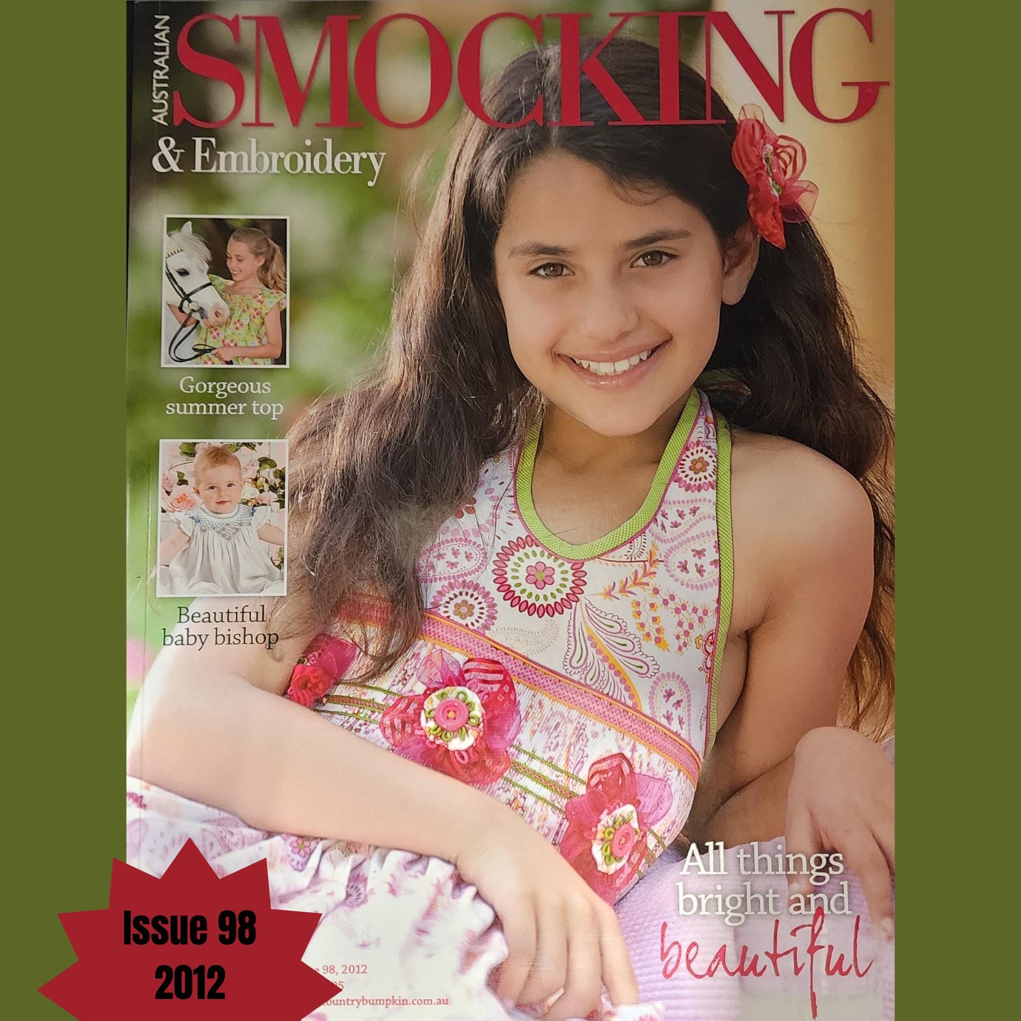 australian smocking ＆embroidery issue22 Issue No. 22 Australian Smocking and Embroidery Magazine RARE