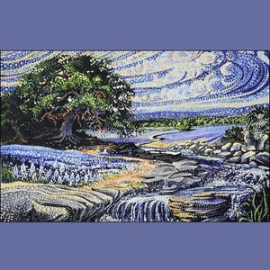 PANEL Artisan Spirit Dreamscapes - DP21295 by Ira Kennedy for Northcott Fabrics