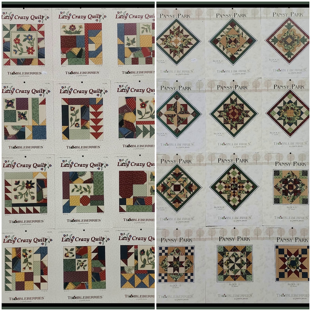 12 Month Block Series Collectibles THIMBLEBERRIES by Jensen Etsy