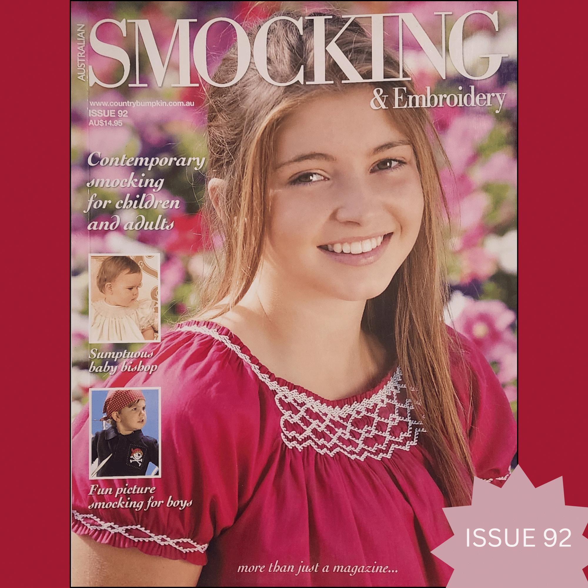 Magazine- Australian Smocking and Embroidery MANY Issues to Choose