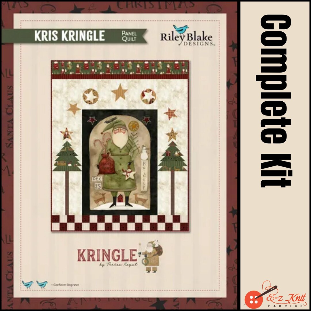 QUILT KIT Kris Kringle From Riley Blake Designs Complete Kit Includes Fabric Etsy