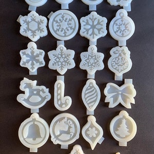 Christmas Ornaments Mould, Merry Christmas Silicone Mold, Snowflake Mold, Christmas Tree Decor Mould, Christmas Ball mold, Bauble Mold