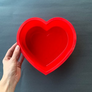 Large Heart Silicone Mold: Resin & Concrete
