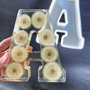 Huge Resin/Concrete Silicone Mold, Large Alphabet Mould, Shiny Mould, Anniversary Decoration Birthday Wedding Epoxy Letter Mould
