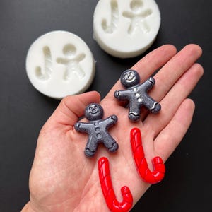 Gingerbread Man Silicone Mold for DIY with Resin, Wax, Soap/ Christmas cookie Gingerbread Mould