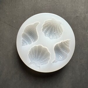 Multi-faceted shell conch silicone mold, seashells resin, cake decorating, chocolate, candy, soap silicone mould image 6