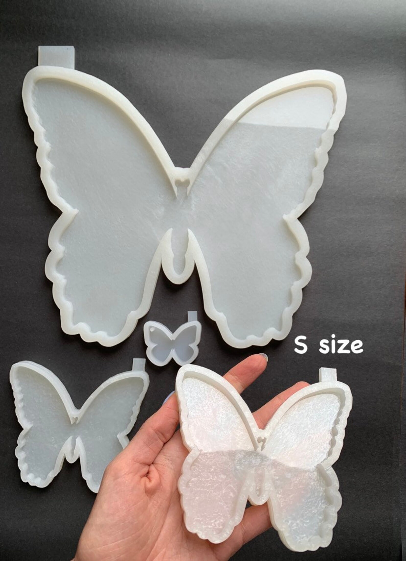 Butterfly Resin Silicone Mold Butterfly Cup Holder Mold Etsy