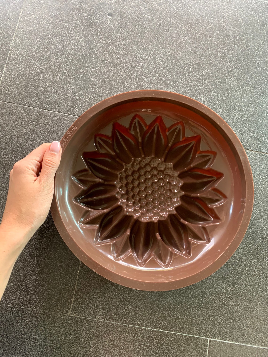 Large Sunflower Silicone Mold Flower Shiny Silicone Mould Etsy