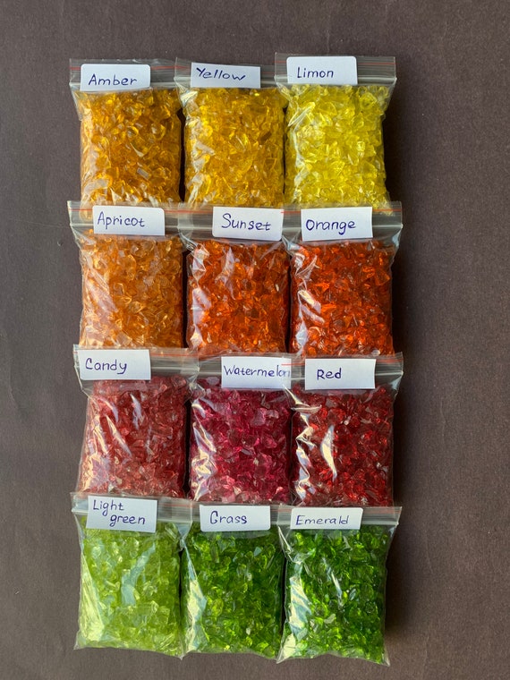 Crushed Broken Glass: Irregular Resin Art Glitter Stones (2 OZ)