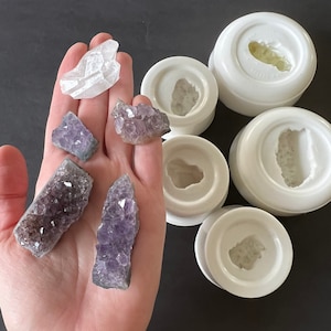 Crystal Cluster Silicone Mould, Crystal Resin Mold, Amethyst Stone Mould, Druzy Crystal Stone Mould, Druzy Mould