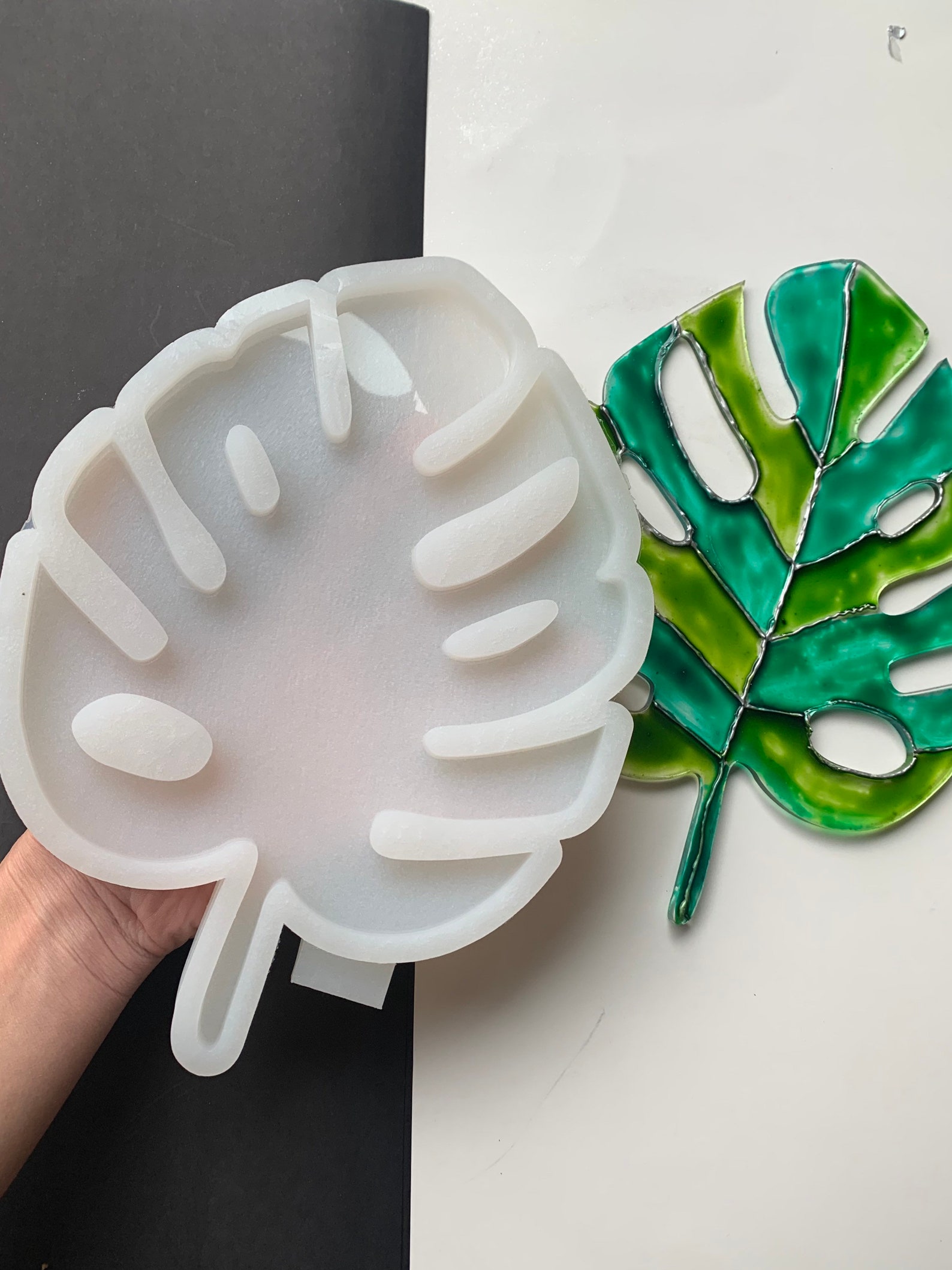 Silicone Monstera Leaf Mold Monstera Leaf Resin Mold Epoxy Etsy