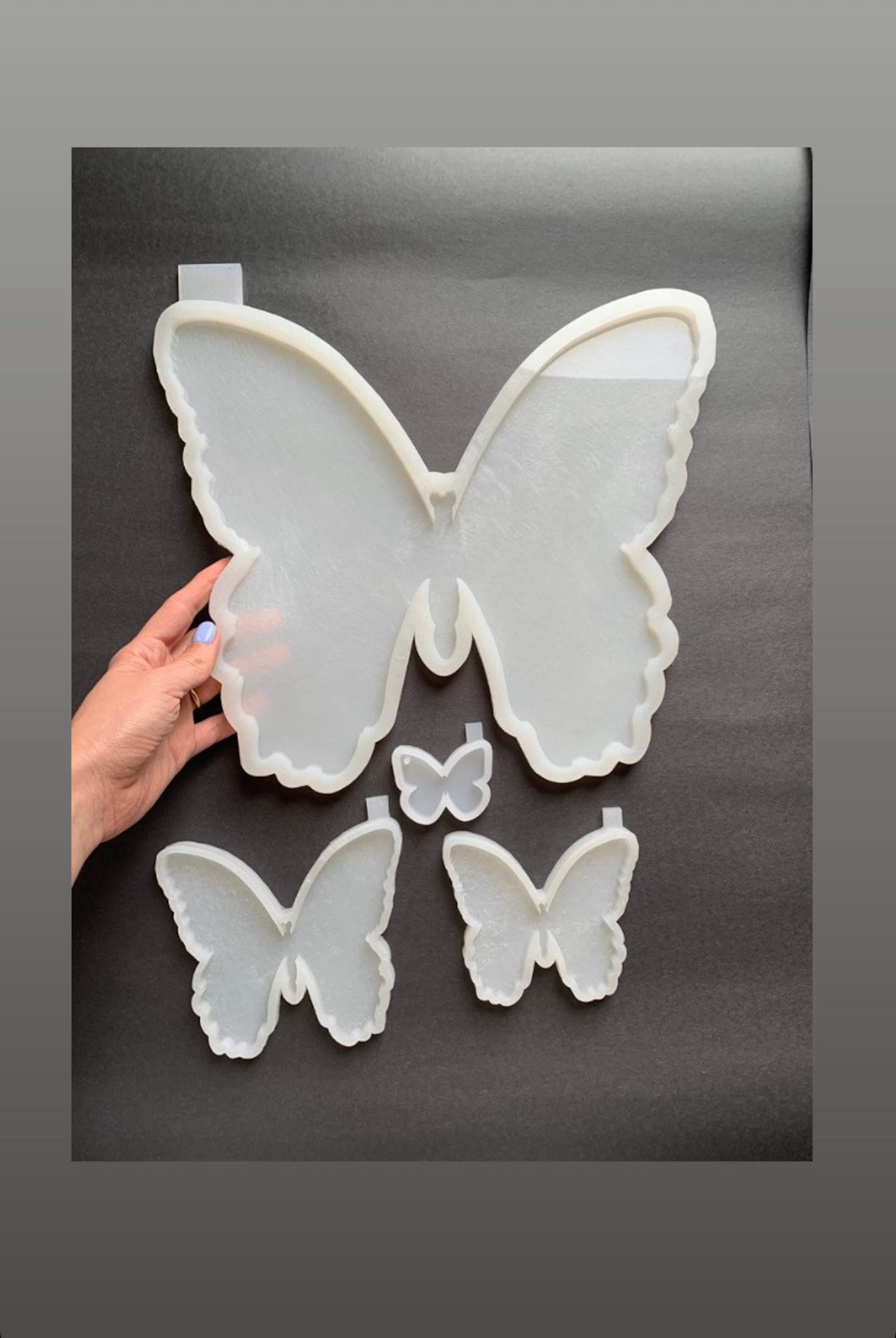 Butterfly Resin Silicone Mold Butterfly Cup Holder Mold Etsy