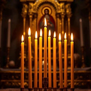 20 Pieces Pure Beeswax Candles, Church Candles, Birthday Beeswax Candles