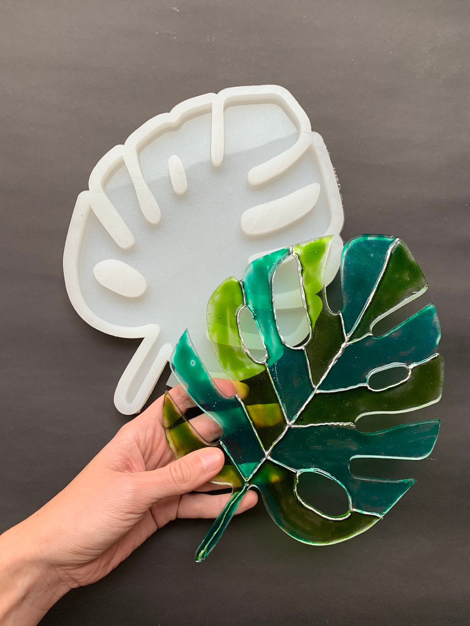 Silicone Monstera Leaf Mold Monstera Leaf Resin Mold Epoxy Etsy