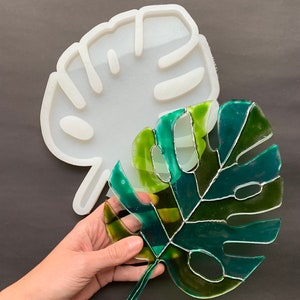 Large Monstera Leaf Silicone Mold: Resin Craft, Coaster, Tray
