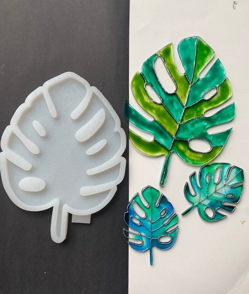Silicone Monstera Leaf Mold Monstera Leaf Resin Mold Epoxy Etsy