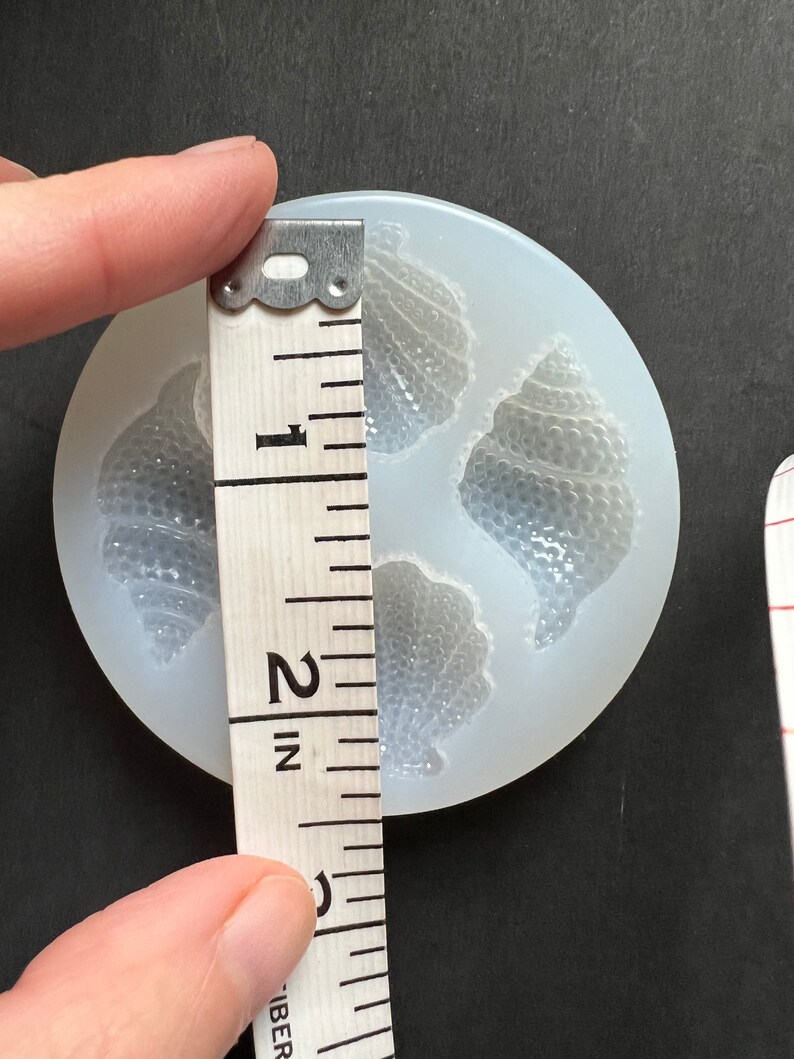 Multi-faceted shell conch silicone mold, seashells resin, cake decorating, chocolate, candy, soap silicone mould image 4