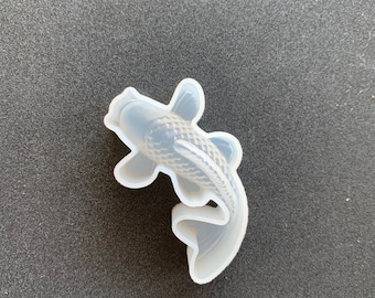 3D Koi Fisch Silikonform: Glänzende Schmuckform aus Resin