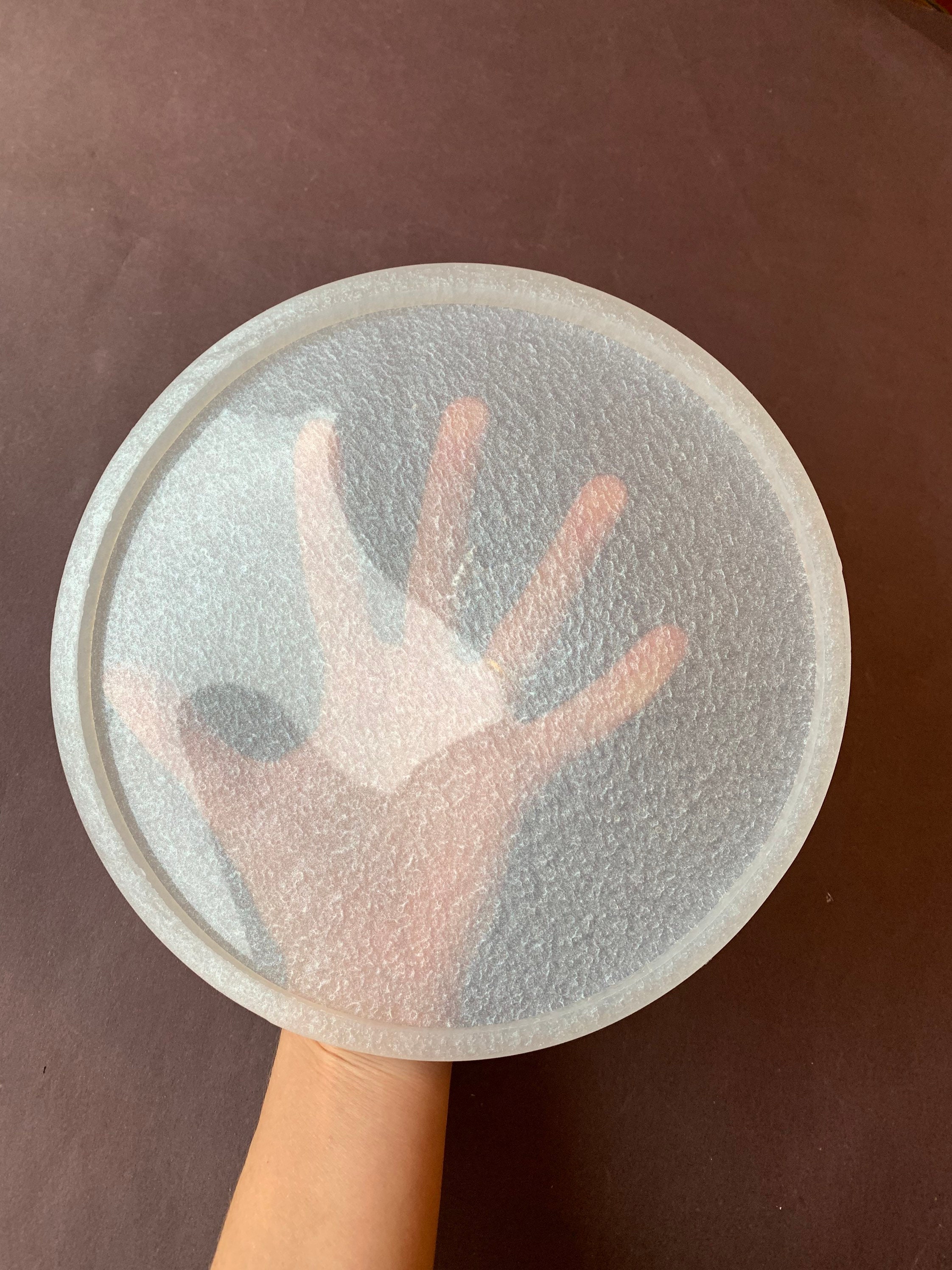 Big Round 220mm Resin Silicone Mold, Large Round Very Shiny Mold, Tray Mold, Plate Silicone Mold