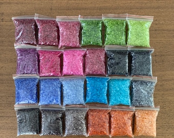 Unregelmäßige Glasscherben: Mosaik & Resin Art Bedarf (3-6 mm)