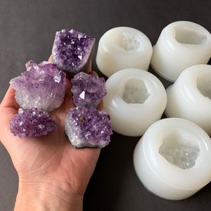 Crystal Cluster Silicone Mould, Druzy Crystal Stone Mold, Druzy Mould, Crystal Resin Molds