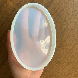 Large Oval Silicone Mold: Resin Coaster, Geode, and DIY Crafts