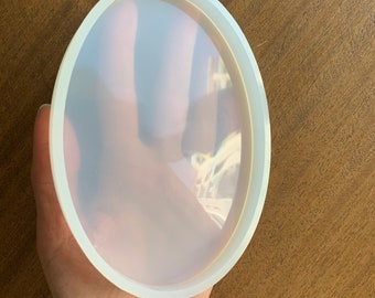 Large Oval Silicone Mold: Resin Coaster, Geode, and DIY Crafts