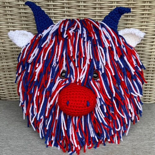 Highland Cow Large Doorstop Crochet Kit. Includes Pattern Etsy