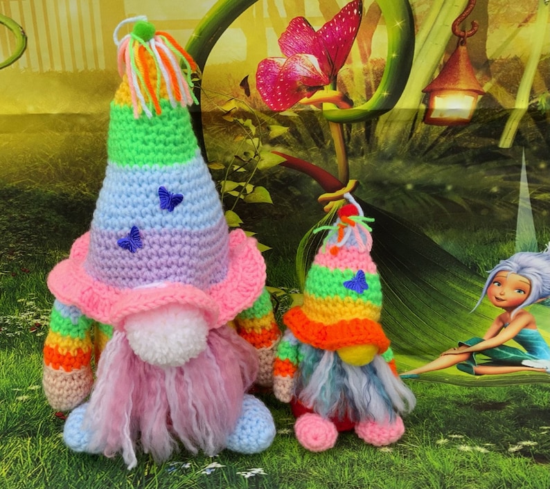 RAINBOW GONK and Baby Crochet Pattern Etsy
