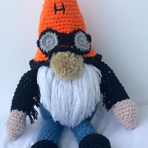 Patrón de crochet de Harley the Biker Gonk