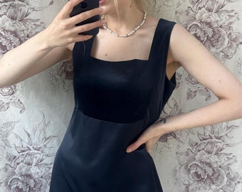 Sandro Paris Velvet Dress Braid Trimmed Navy Blue Scalloped Hem Party  Cocktail Dress Size 1 UK8 S - Etsy