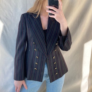 Exclusive Christian Dior vintage black striped blazer