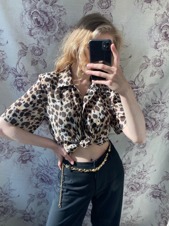 Bluse tierprint Clearance