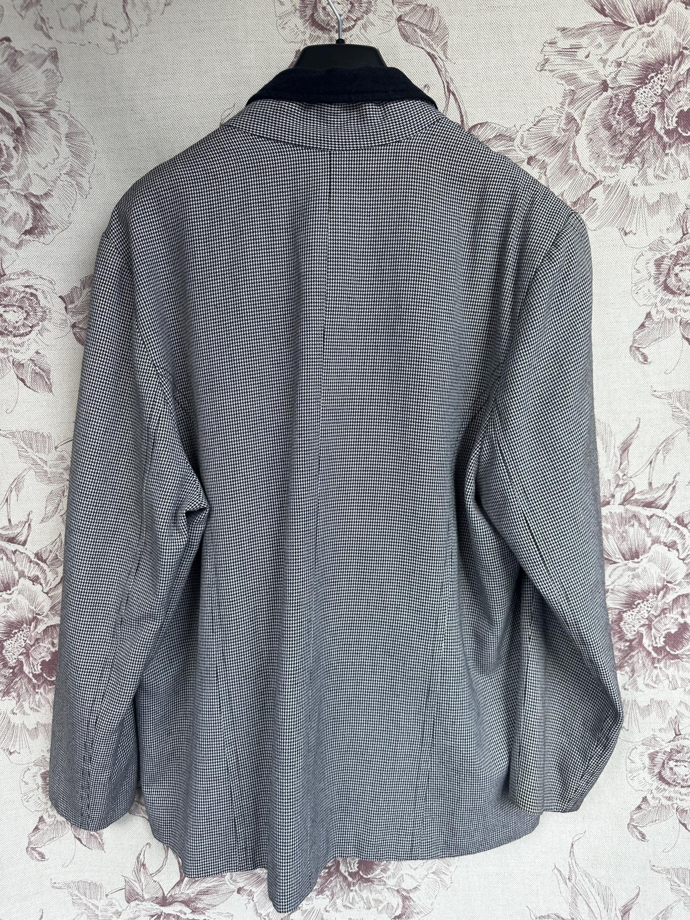   ヴィンテージ ダブルブレストジャケット 千鳥格子柄 ジャケット テーラードジャケット 千鳥格子柄ダブルブレストジャケット