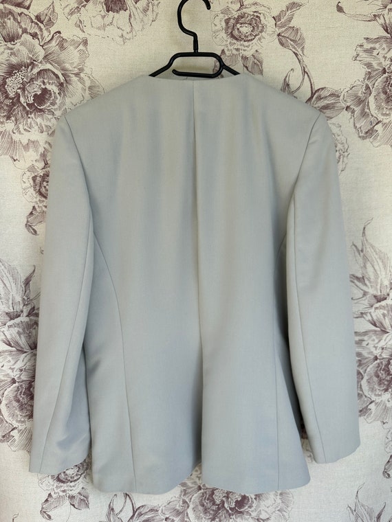 Vintage 70s grey blazer, classy and elegant women… - image 10