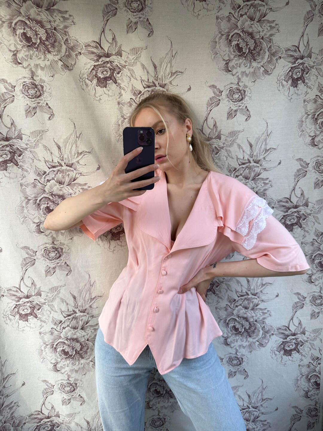 Pink Blush Viscose Blouse