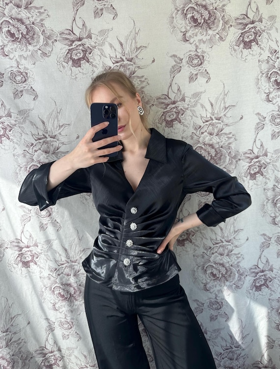 完売品　seyto Vintage satin gather blouson seyto（セイト）の「Vintage satin gather blouson