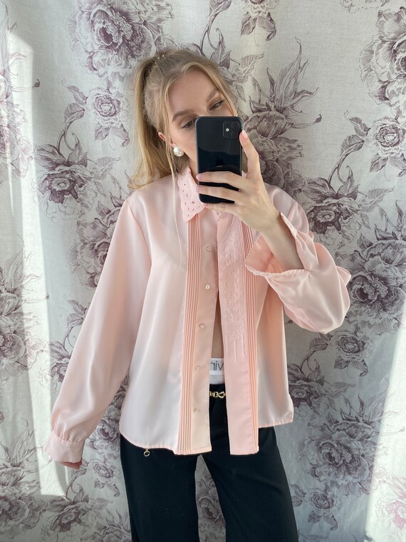 Festive Drapery Blouse - Peach