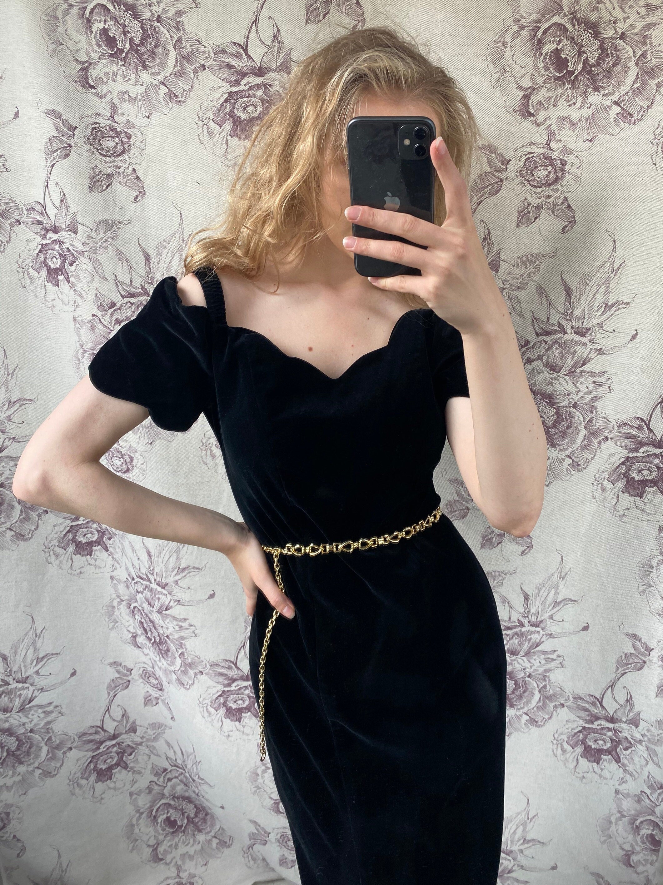 Velvet Midi Dress - Etsy