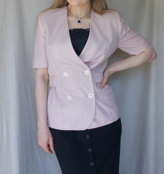 pale pink short jacket