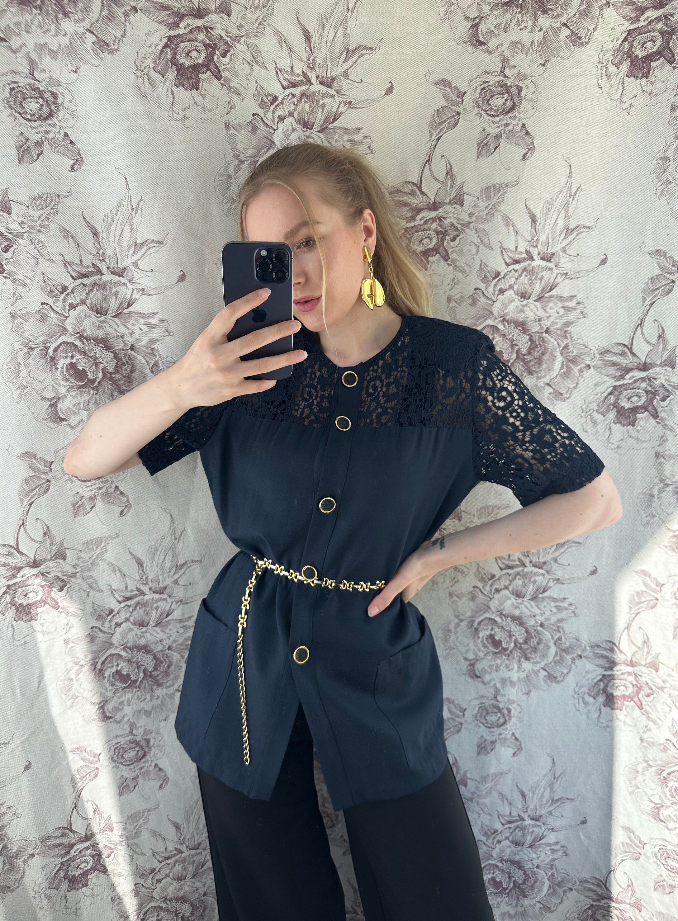Navy lace jackets discount