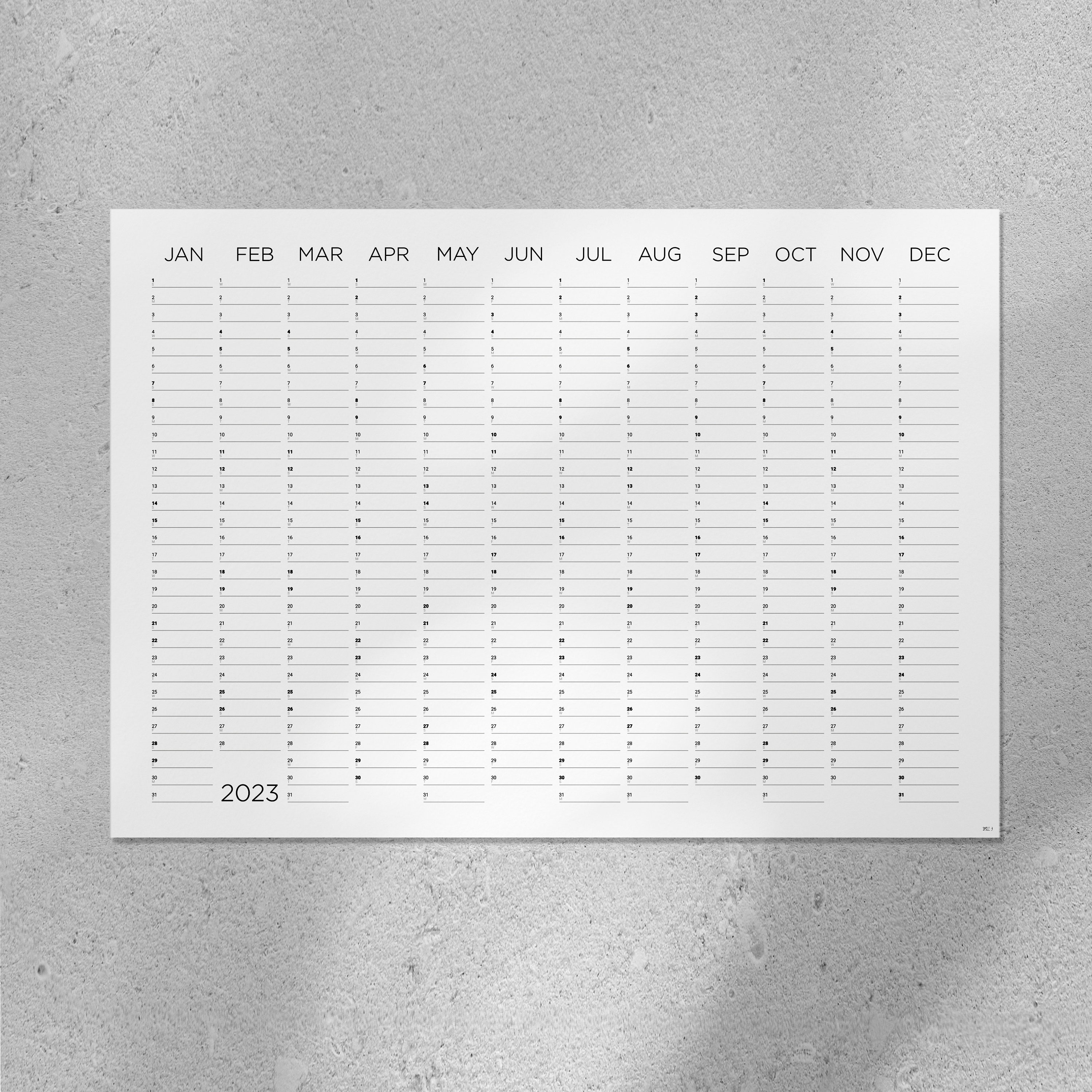 Free Wall Planner 2025