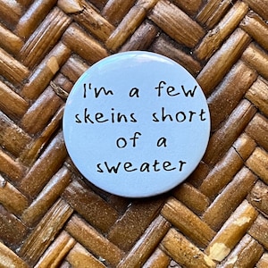 Craft Humor Pinback Button Badge