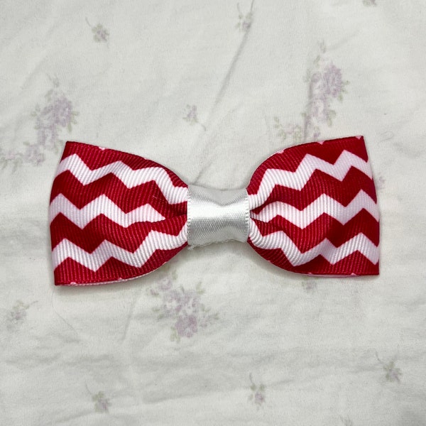 Mini Hair Bow Snap Clip