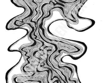Abstract Vinyl Sticker • “Oil”
